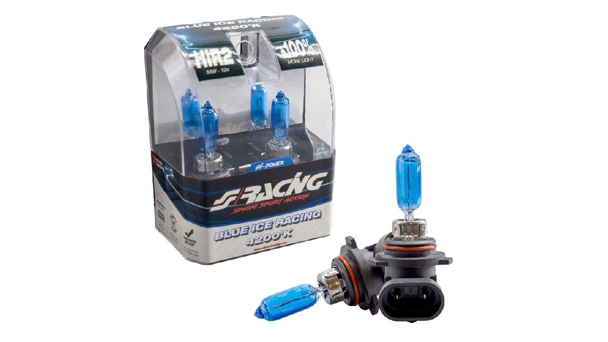 Simoni+Racing+Ampoules+Halog%C3%A8ne+%27Blue+Ice+Racing%27+HIR2+%284200K%29+12V%2F55W%2C+set+de+2